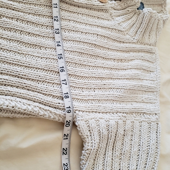 Vintsge BiHand cable knit Sz M/L 80% Silk 20% Nylon ceramic buttons - Picture 6 of 12